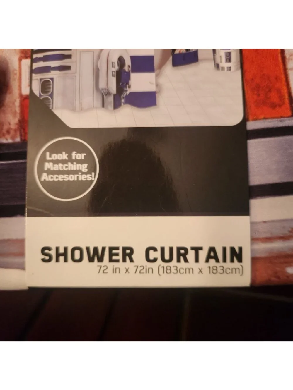 New Unpackaged Star Wars Shower Curtain 72